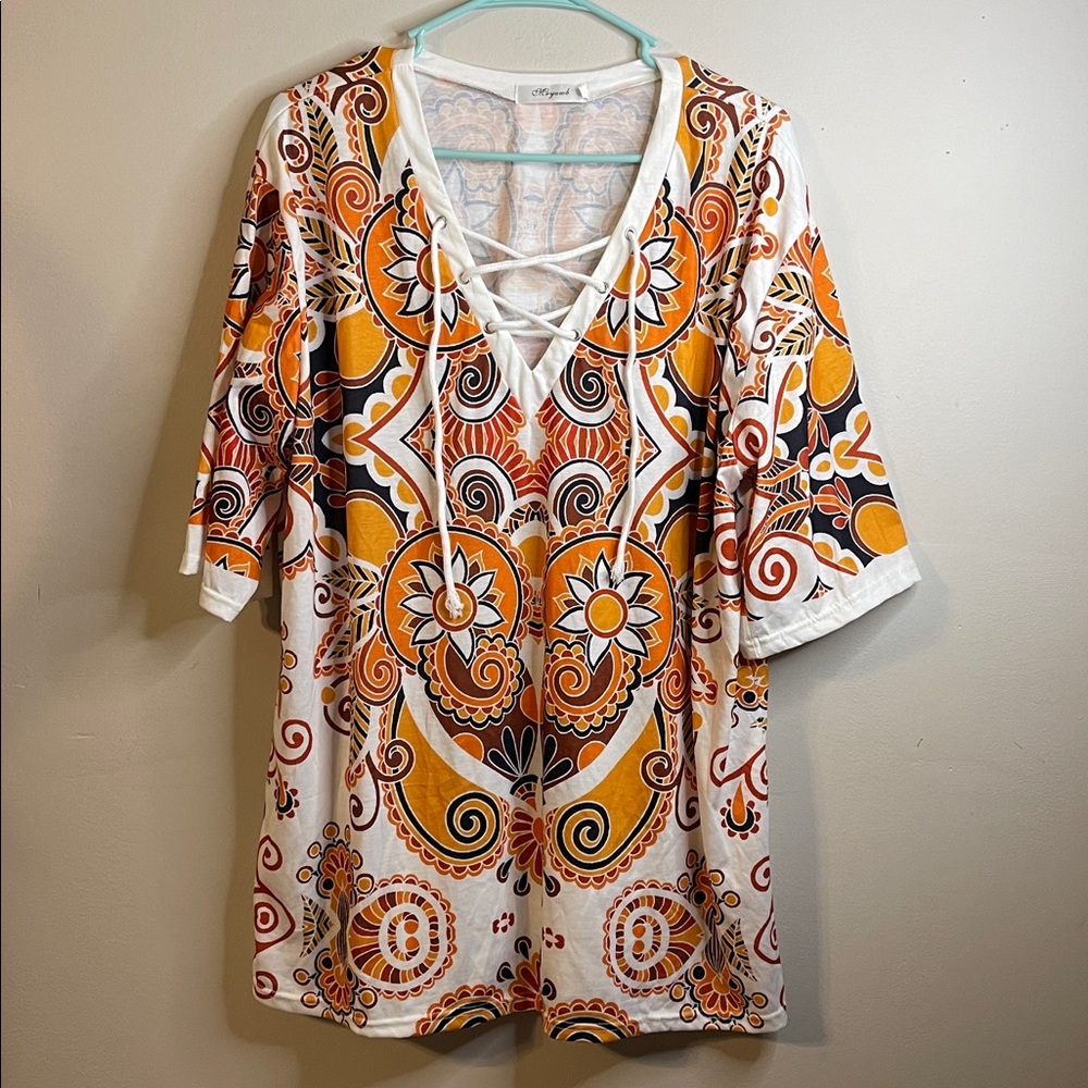 Hippie Men 70s 80s Disco Clothing Shirts Size 3XL NWOT 🏷️